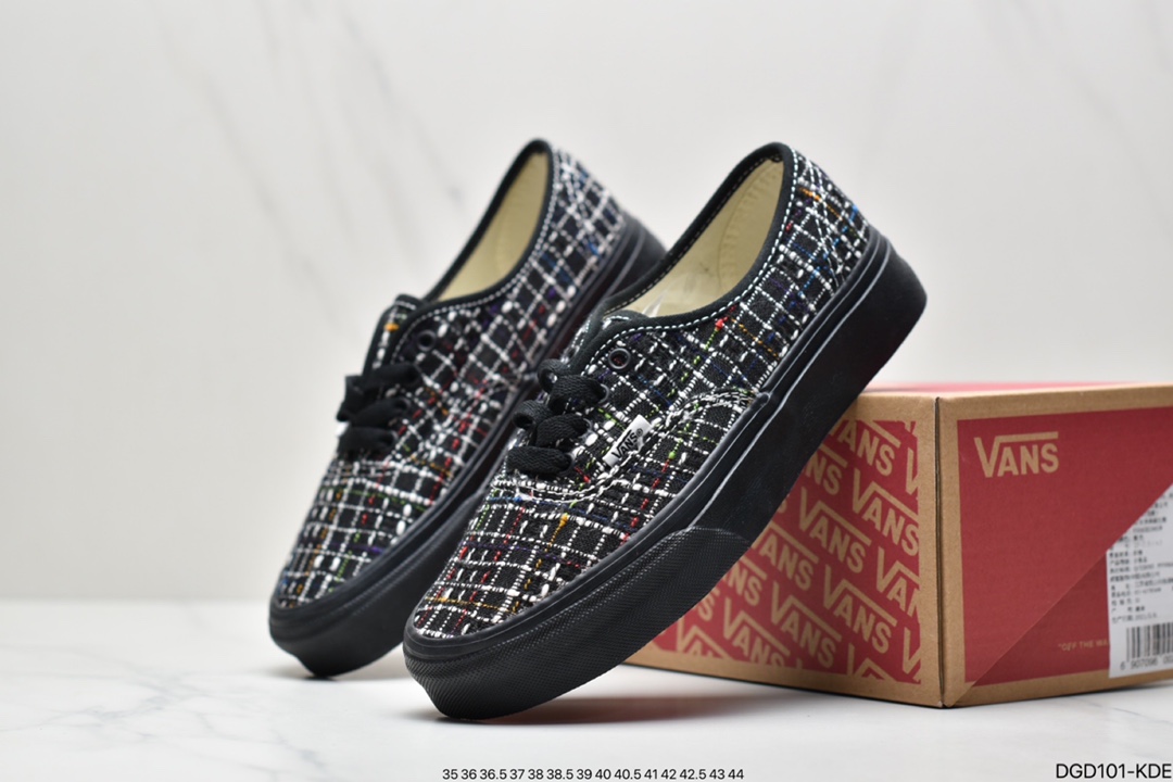 80 真标万斯 Vans 安纳海姆系列 Authentic 夏日小清新帆布硫化板鞋