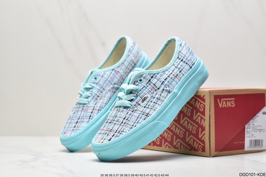 80 真标万斯 Vans 安纳海姆系列 Authentic 夏日小清新帆布硫化板鞋