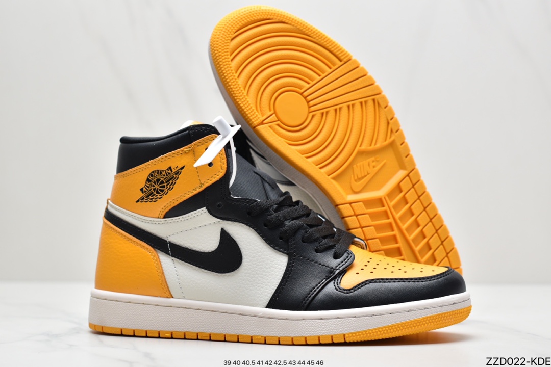 250 NK Air Jordan 1 Retro High OG”Yellow Toe”AJ1代经典篮球鞋555088-711