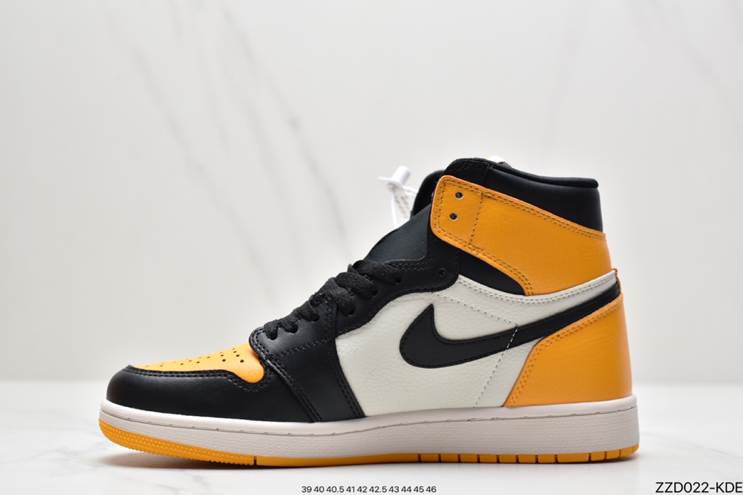 250 NK Air Jordan 1 Retro High OG”Yellow Toe”AJ1代经典篮球鞋555088-711