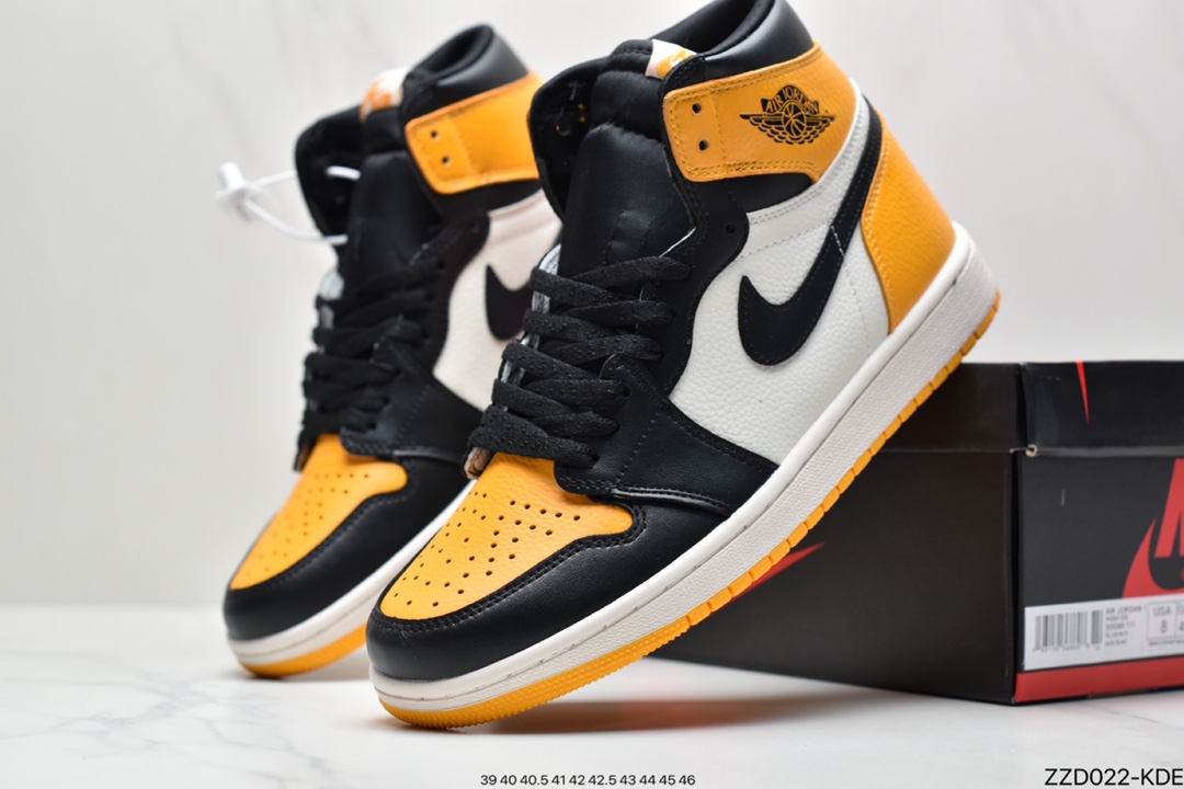 250 NK Air Jordan 1 Retro High OG”Yellow Toe”AJ1代经典篮球鞋555088-711