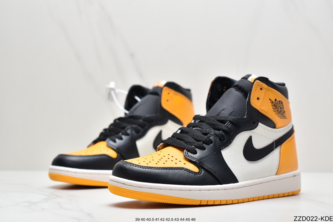 250 NK Air Jordan 1 Retro High OG”Yellow Toe”AJ1代经典篮球鞋555088-711