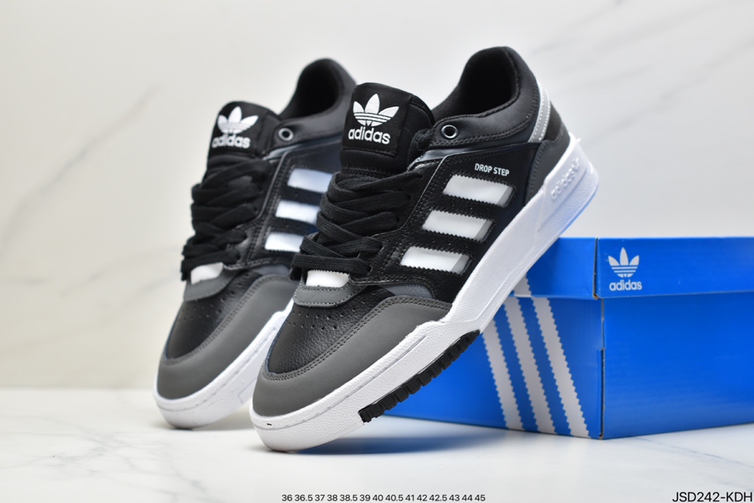 200 阿迪达斯 Adidas Originals 2020 DROP STEP XL三叶草新款高帮校园休闲运动板鞋GW9733