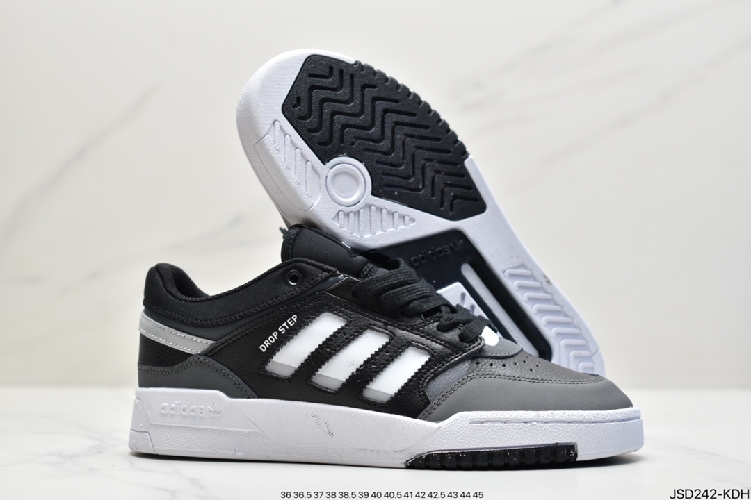 200 阿迪达斯 Adidas Originals 2020 DROP STEP XL三叶草新款高帮校园休闲运动板鞋GW9733