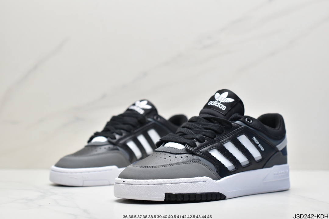 200 阿迪达斯 Adidas Originals 2020 DROP STEP XL三叶草新款高帮校园休闲运动板鞋GW9733