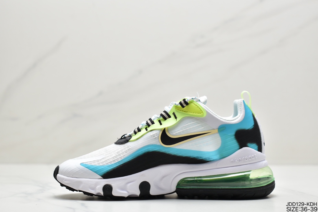 120 耐克Air Max 270 React SE 270瑞亚赛车系列后半掌气垫百搭运动慢跑鞋CJ4060-100