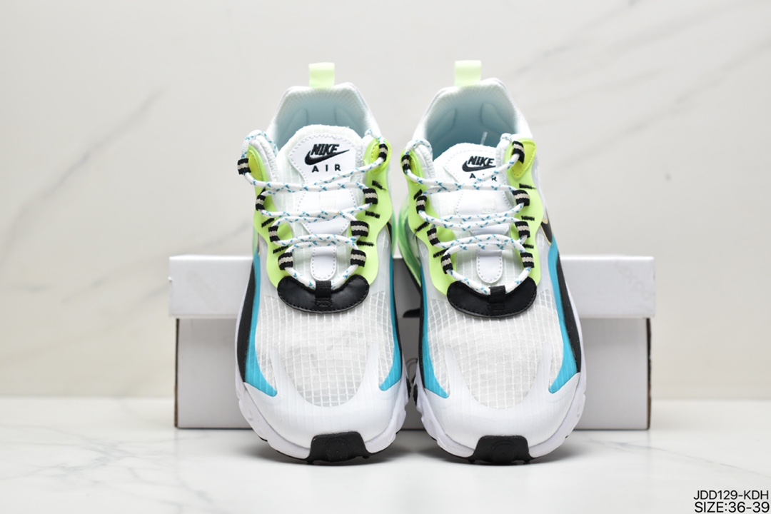 120 耐克Air Max 270 React SE 270瑞亚赛车系列后半掌气垫百搭运动慢跑鞋CJ4060-100