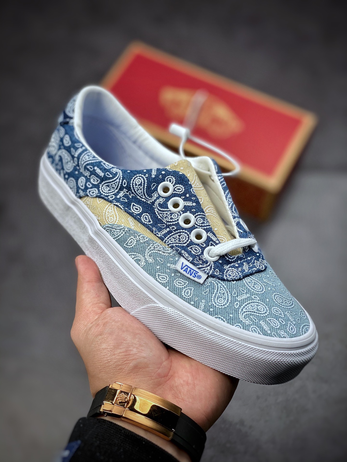 160  Vans牛仔蓝白腰果花来袭 Vans Acer Ni Sp 复古丹宁牛仔蓝 VN0A4UWYASN
