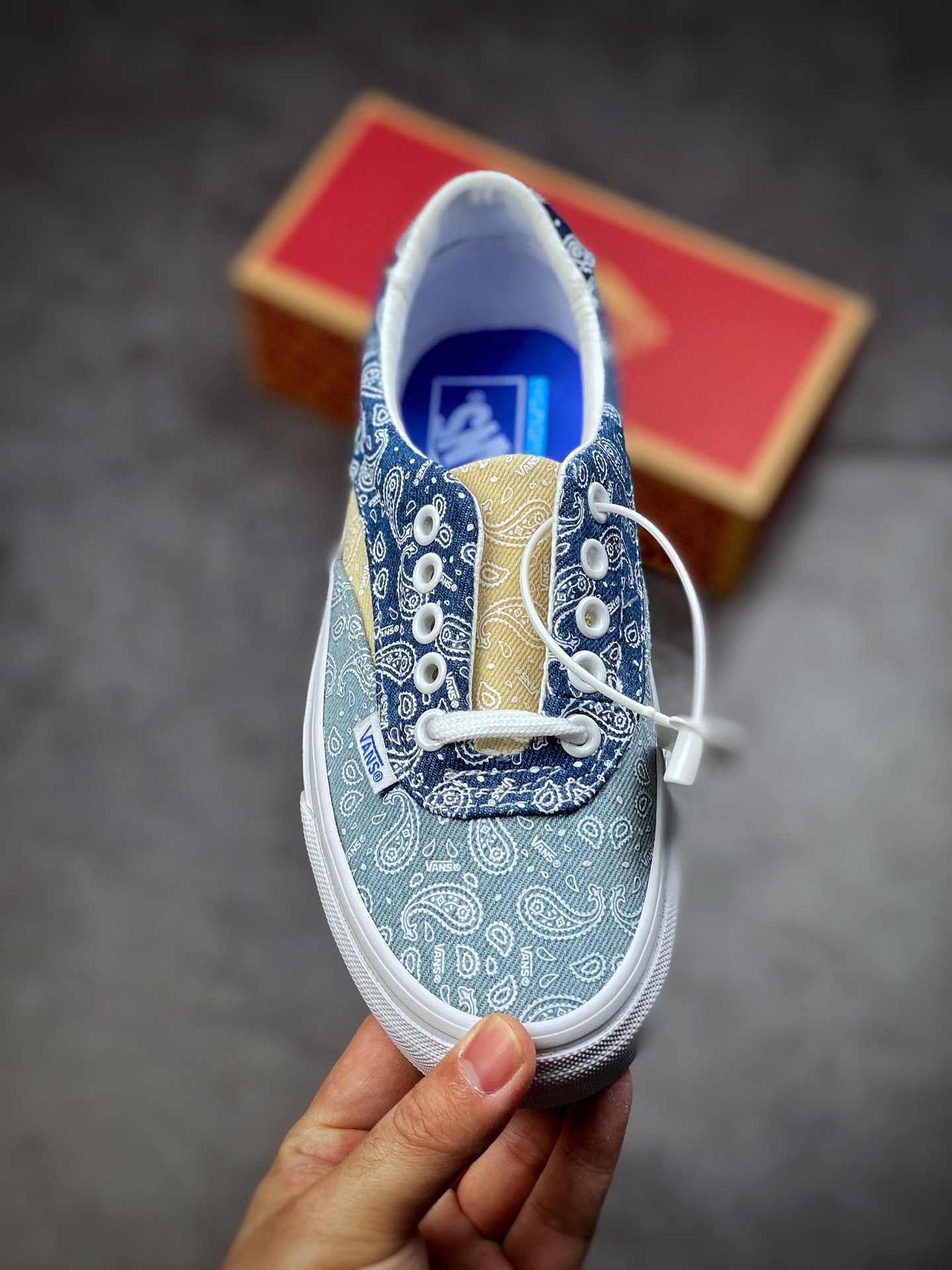 160  Vans牛仔蓝白腰果花来袭 Vans Acer Ni Sp 复古丹宁牛仔蓝 VN0A4UWYASN