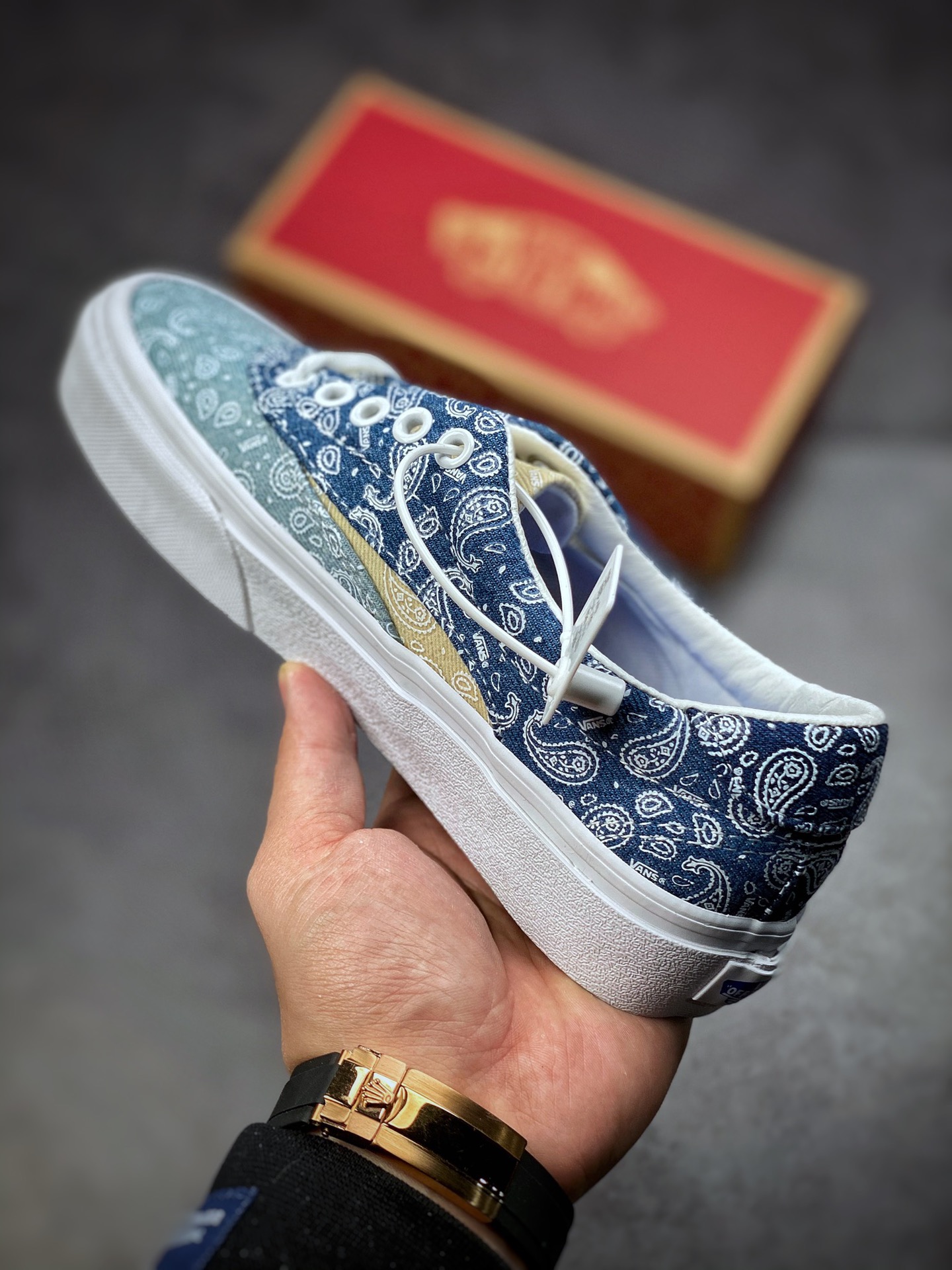 160  Vans牛仔蓝白腰果花来袭 Vans Acer Ni Sp 复古丹宁牛仔蓝 VN0A4UWYASN