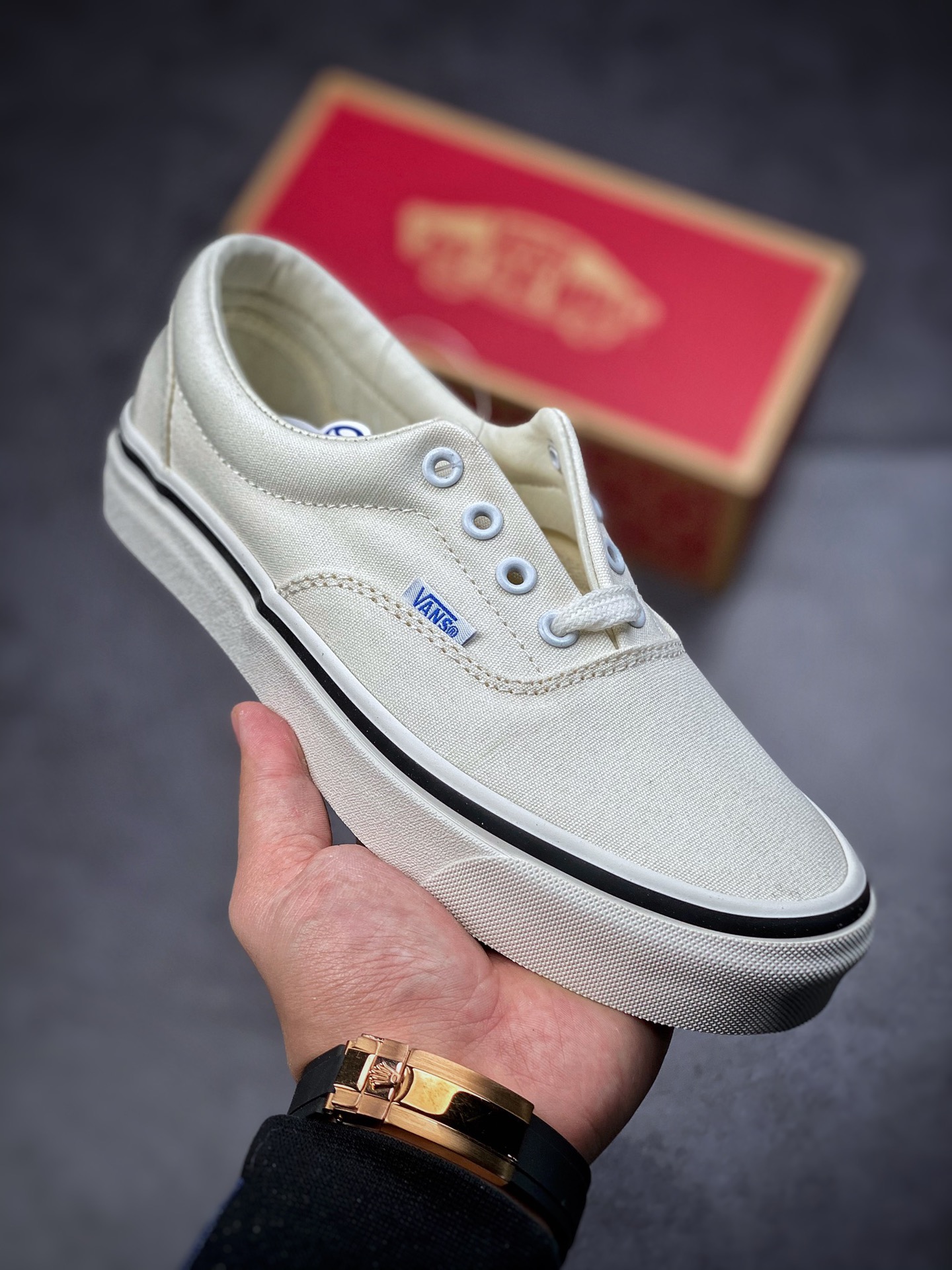 140  Vans Era 安纳海姆 万斯奶白低帮休闲板鞋 VN0A2RR1QWP