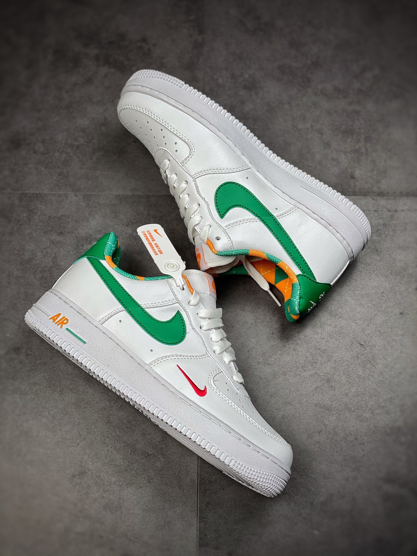 220  Nike Air Force 1 Low 07 白绿 双钩 刺绣DD8501-161