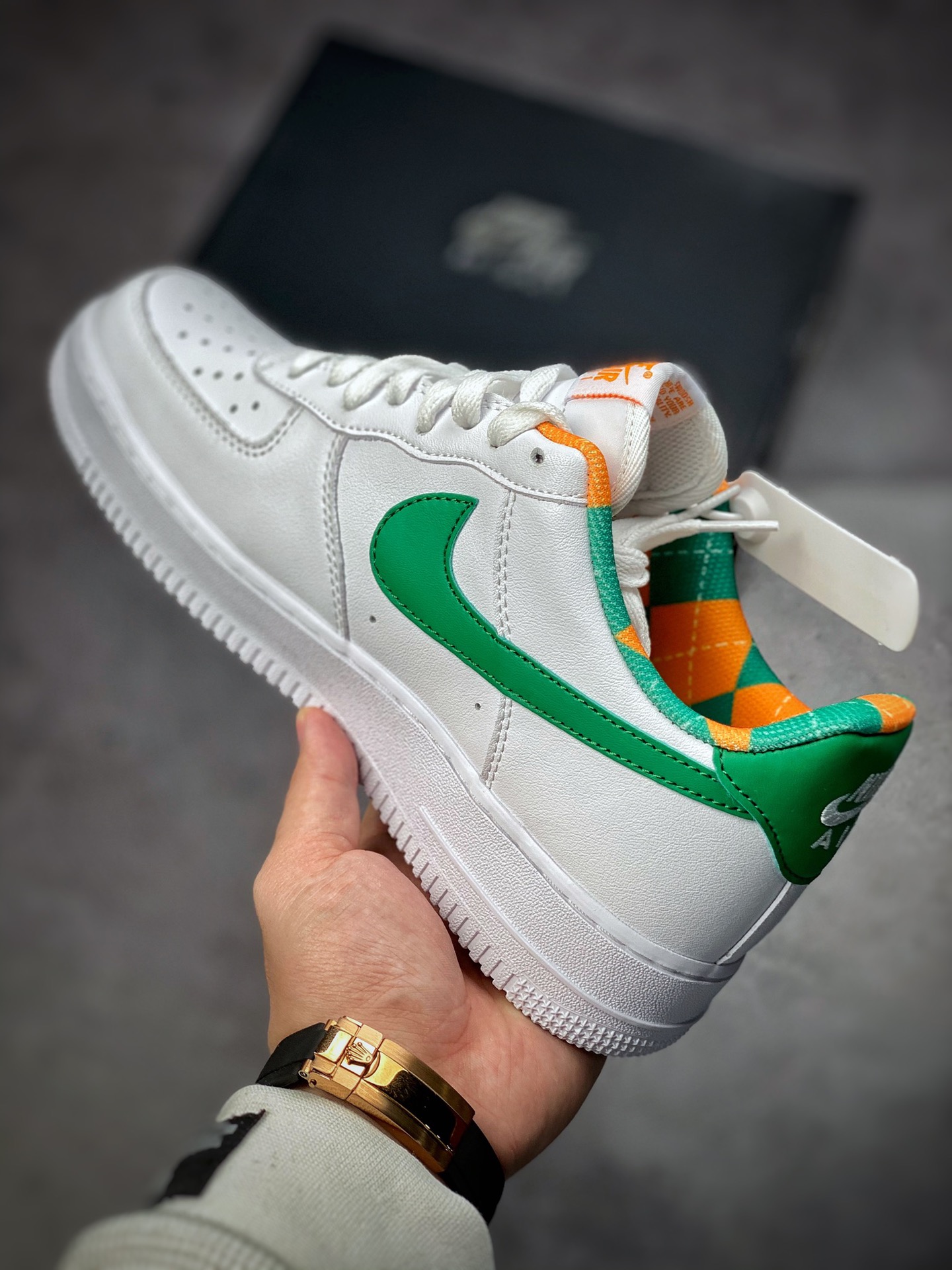 220  Nike Air Force 1 Low 07 白绿 双钩 刺绣DD8501-161