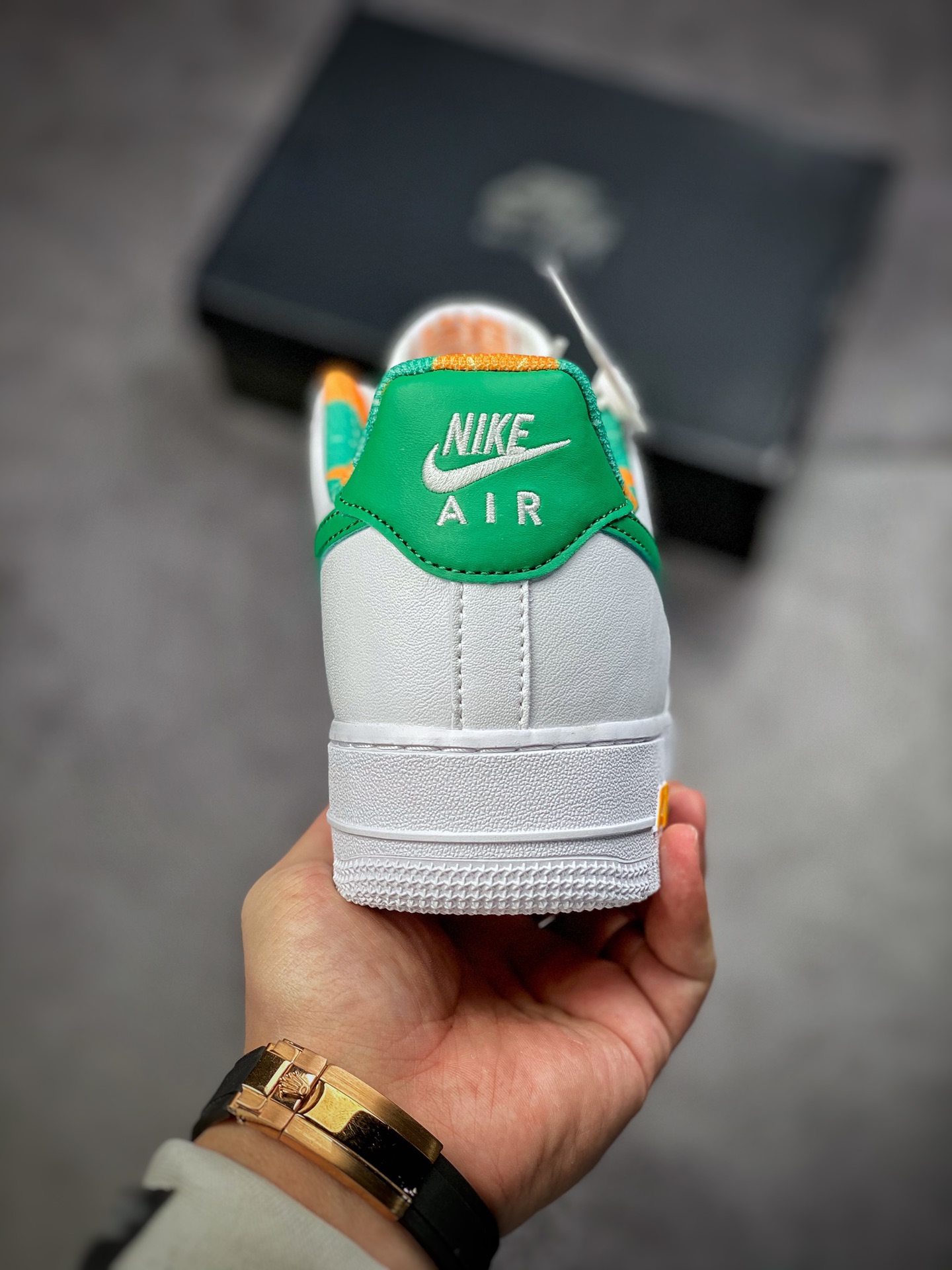 220  Nike Air Force 1 Low 07 白绿 双钩 刺绣DD8501-161