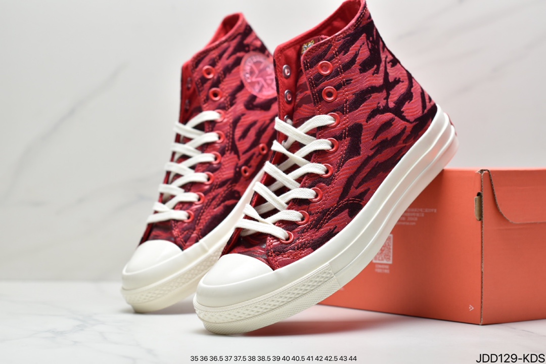 120 匡威Converse Chuck Taylor All Star 1970s High”Chinese New Year”复古三星标高帮休闲运动硫化百搭板鞋173126C
