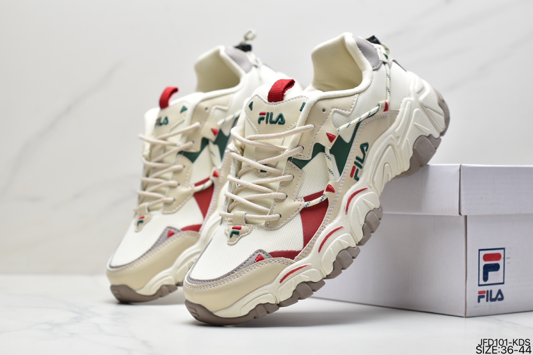 170 斐乐Fila Heritage Fluid 山系血管系列复古猫爪老爹ins潮流休闲运动慢跑鞋T12W031117FSS