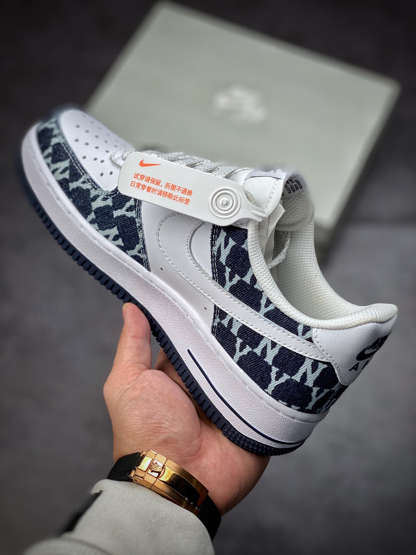 200  Nike Air Force 1 Low 07 白蓝丹宁印花 315122-441