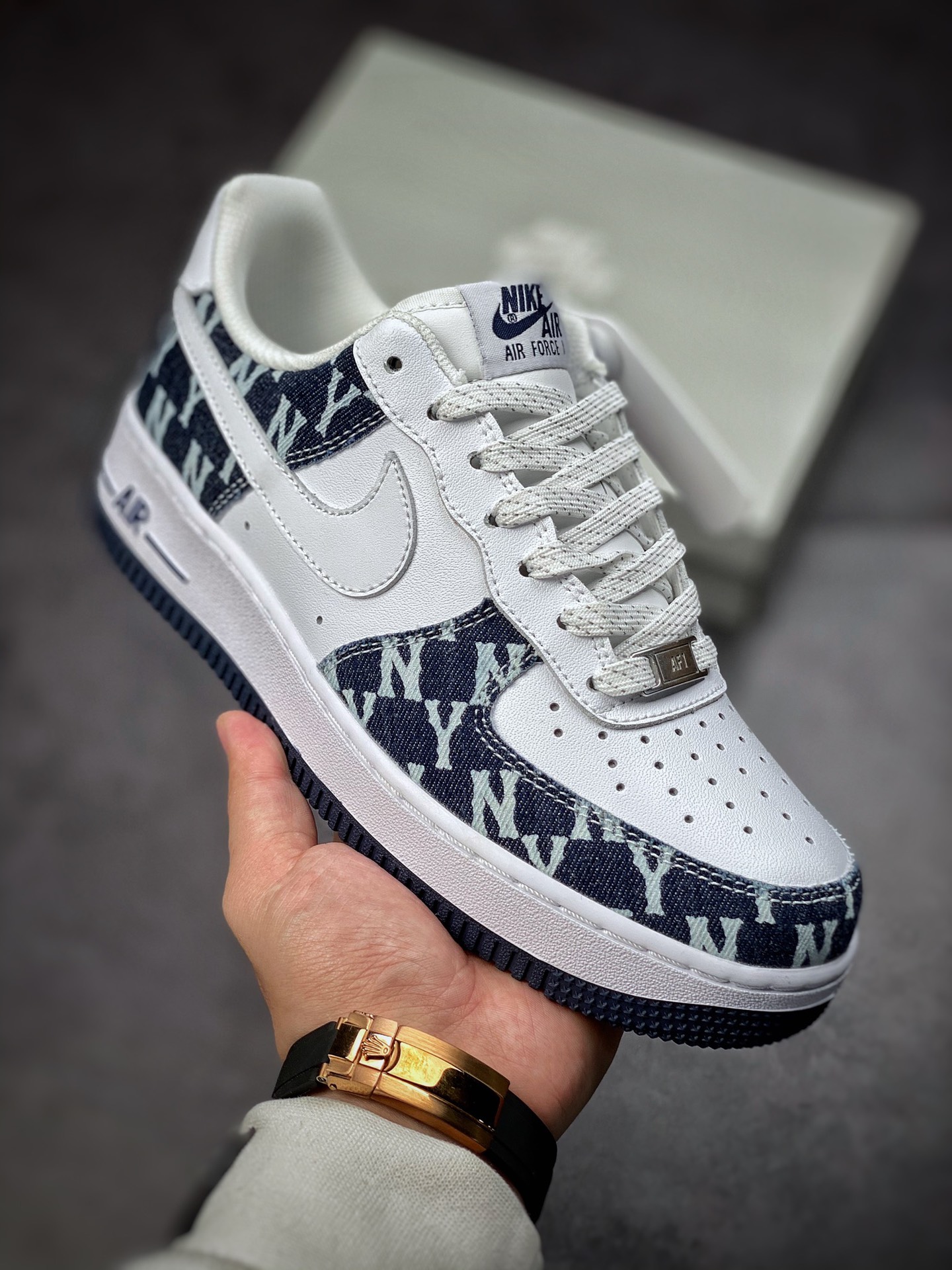 200  Nike Air Force 1 Low 07 白蓝丹宁印花 315122-441