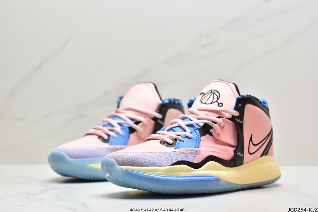 180 真标Nike Kyrie 8 Infnity EP 耐克 欧文8 Swoosh 采用镂空刺绣工DH5380