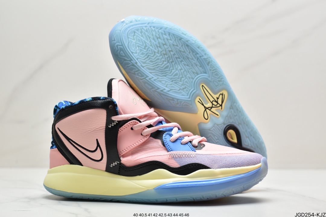 180 真标Nike Kyrie 8 Infnity EP 耐克 欧文8 Swoosh 采用镂空刺绣工DH5380