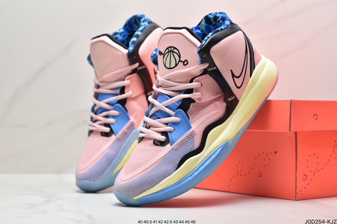 180 真标Nike Kyrie 8 Infnity EP 耐克 欧文8 Swoosh 采用镂空刺绣工DH5380