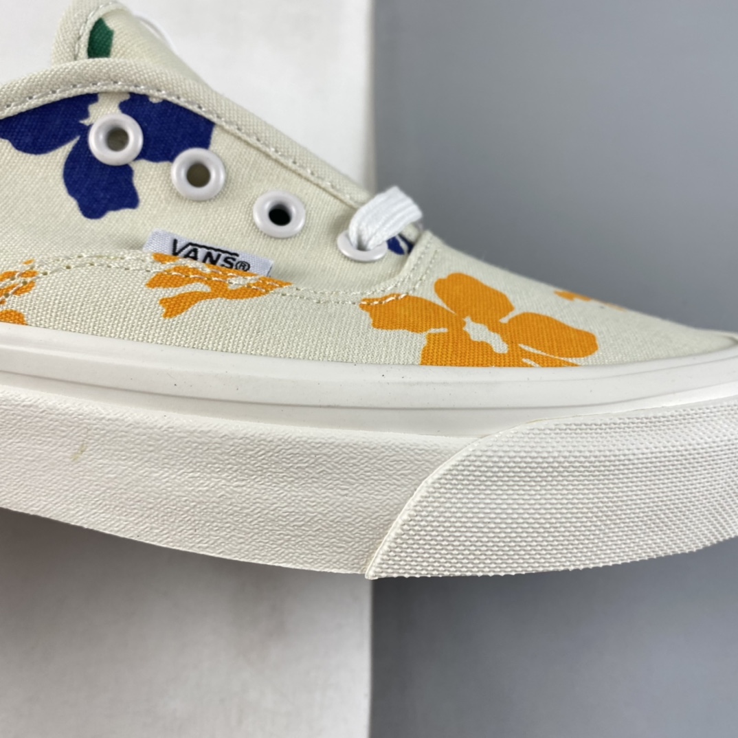 P140  Vans Authentic 范斯2022年新款时尚花卉情侣低帮休闲板鞋 VN0A4BV92BL