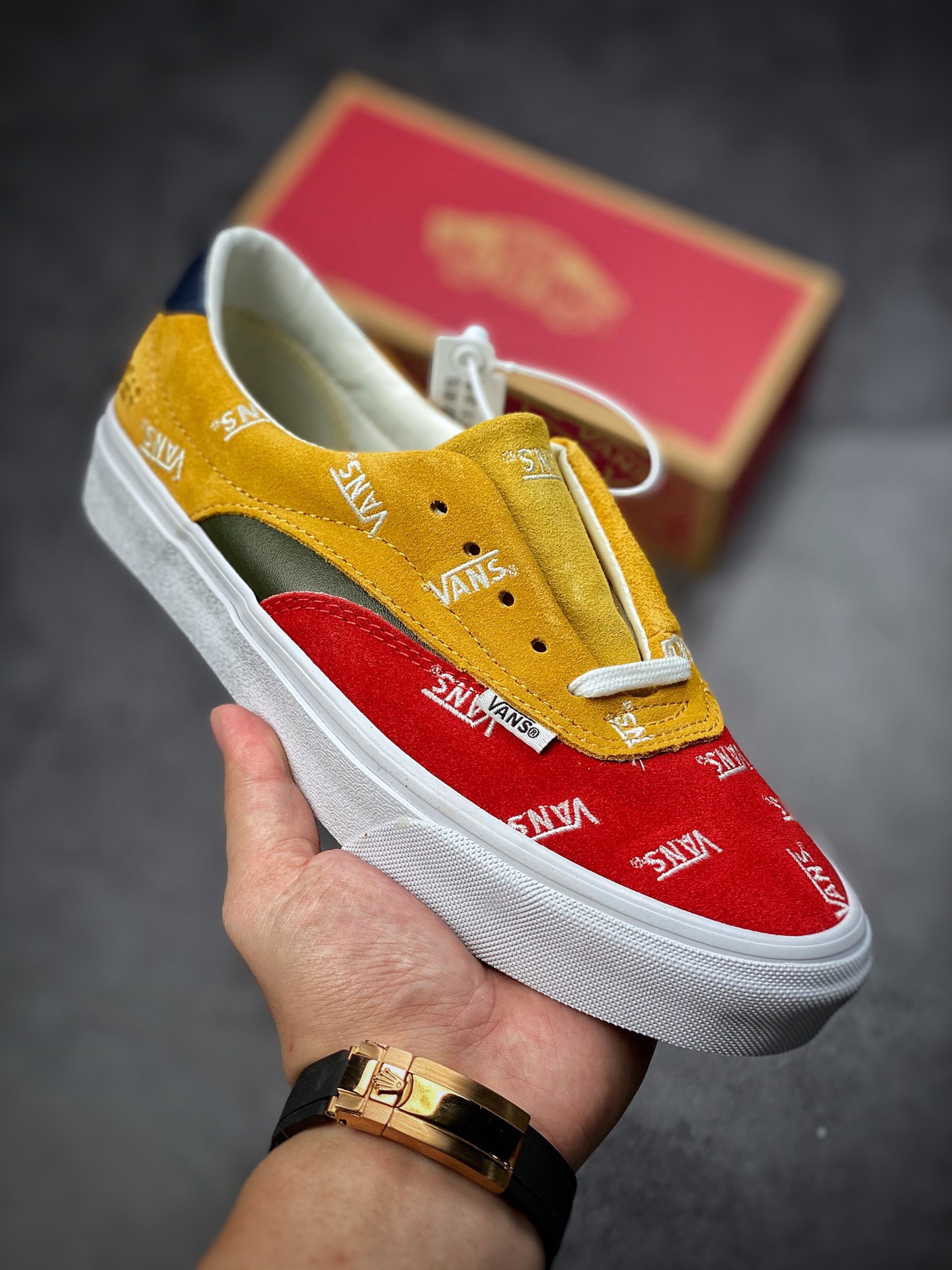 160  Vans Sk8-Low Reissue 麂皮拼接 拼色Logo刺绣休闲硫化板鞋 VN0A4UWY9FI