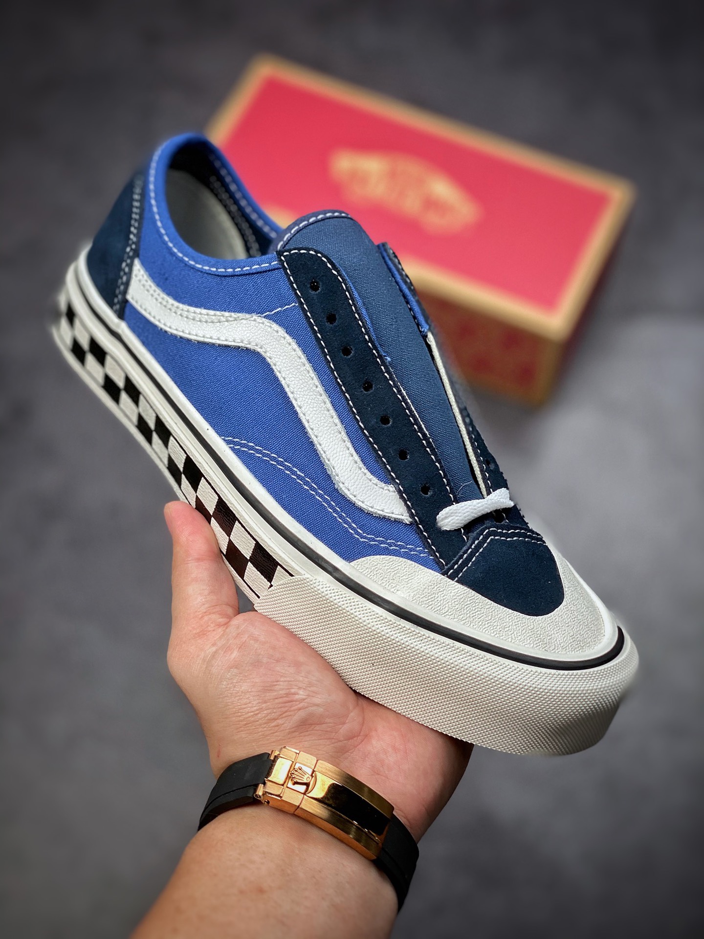 130  Vans Style 36 Cecon SF 包头蓝 新版翻盖鞋盒 重磅回归