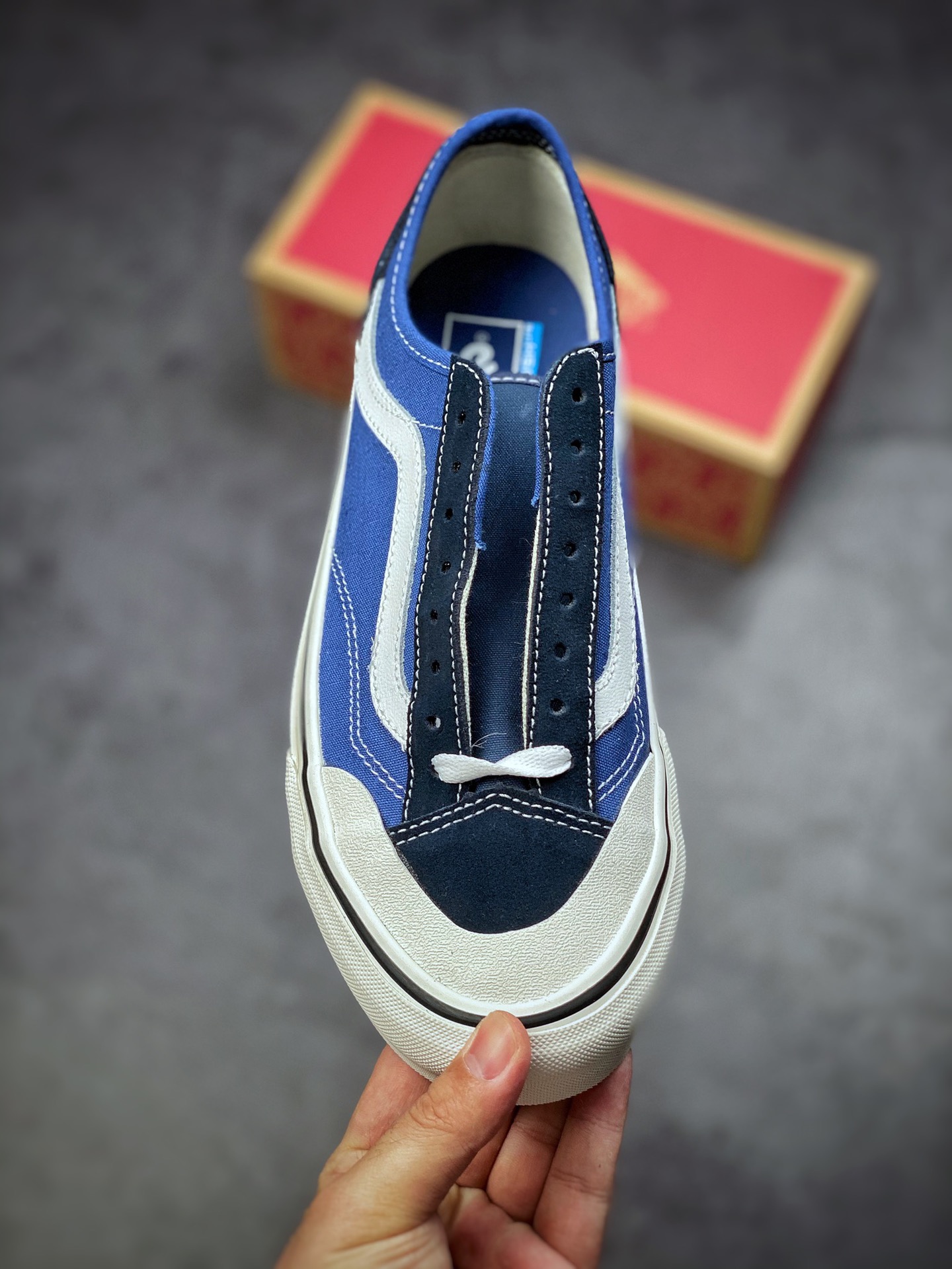 130  Vans Style 36 Cecon SF 包头蓝 新版翻盖鞋盒 重磅回归