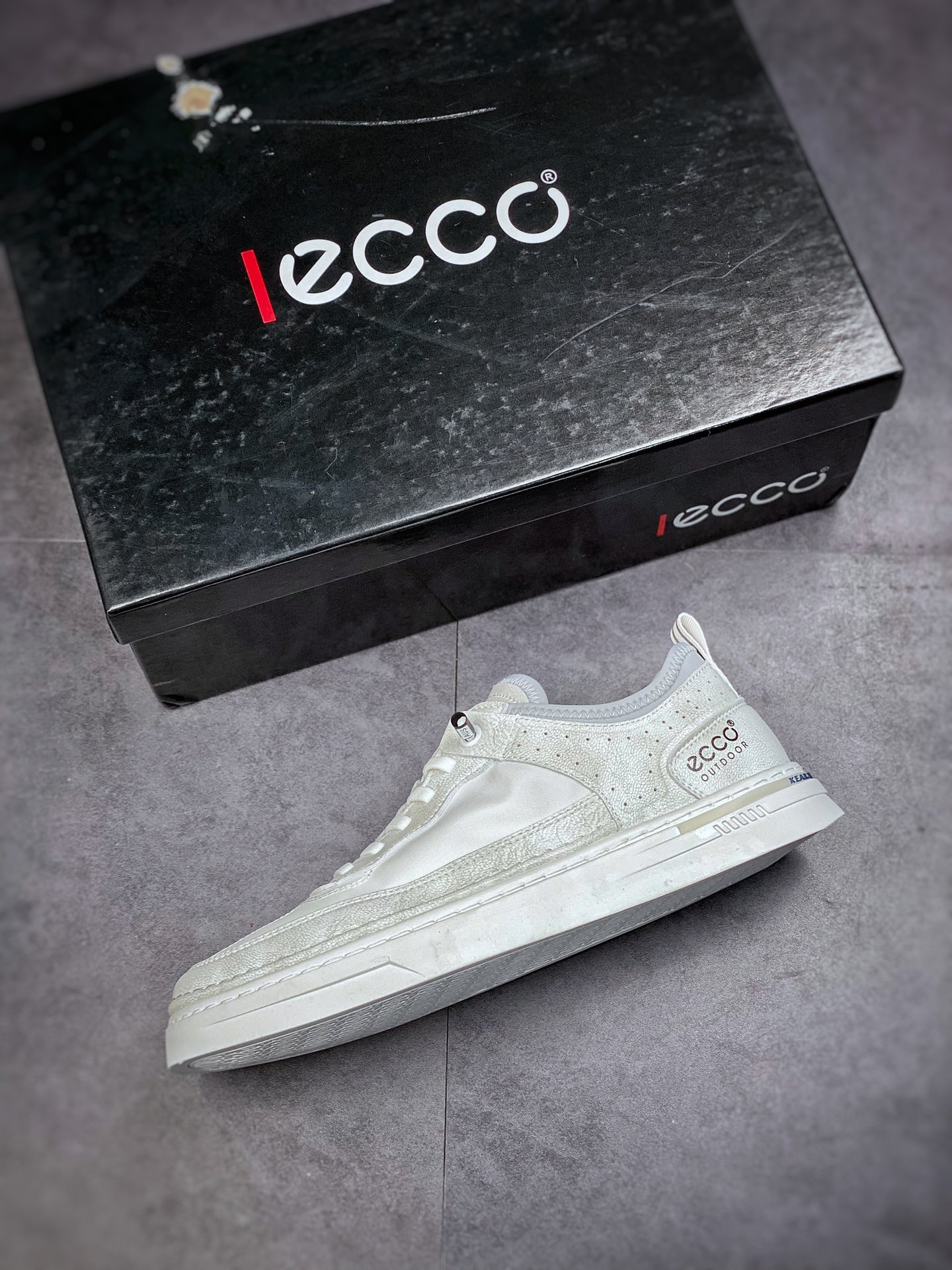 ECCO love step Huang Jingyu the same casual small leather shoes with clear texture of the first layer of calfskin