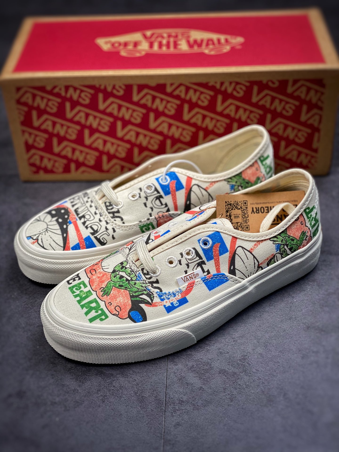 Vans Authentic 2022 Vans Environmental Series Refreshing Summer Pattern Print Low-Top Sneakers VN0A5KRDARG