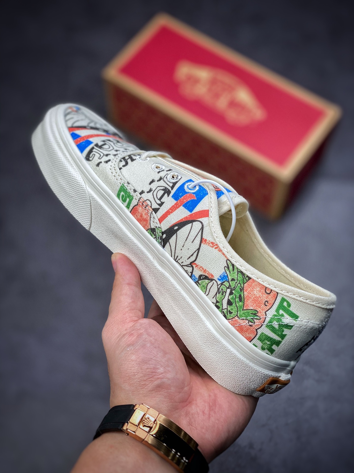 Vans Authentic 2022 Vans Environmental Series Refreshing Summer Pattern Print Low-Top Sneakers VN0A5KRDARG