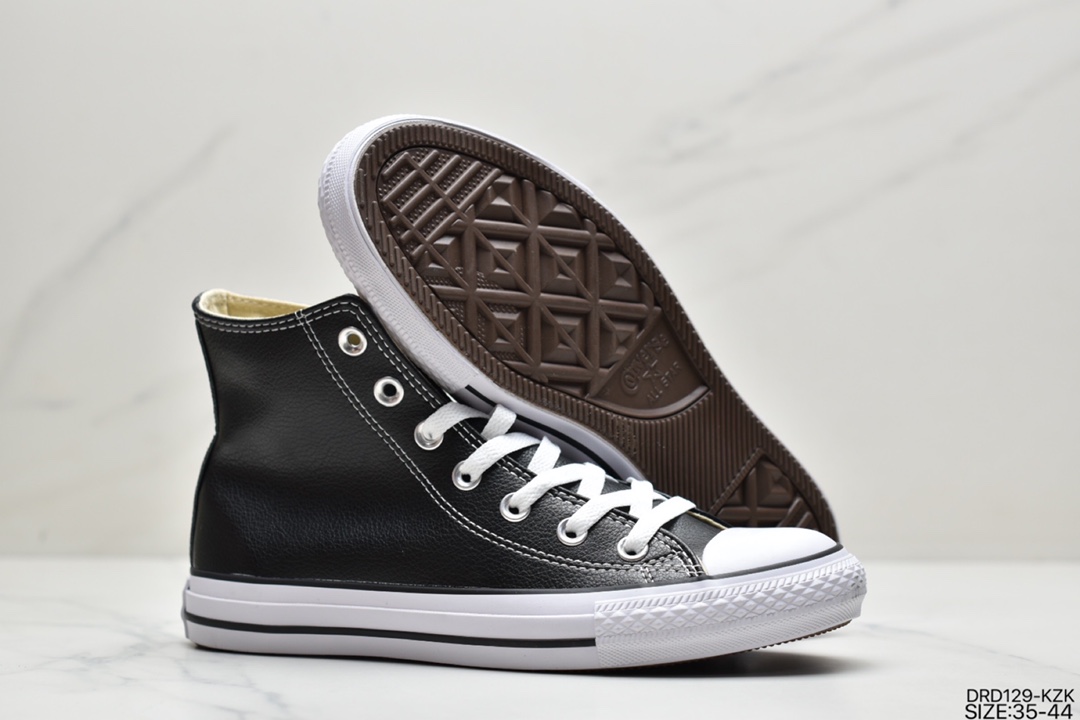 Converse Converse Chuck Taylor ST Leather Hi”Add wool ”star series classic high-top casual vulcanized sneakers