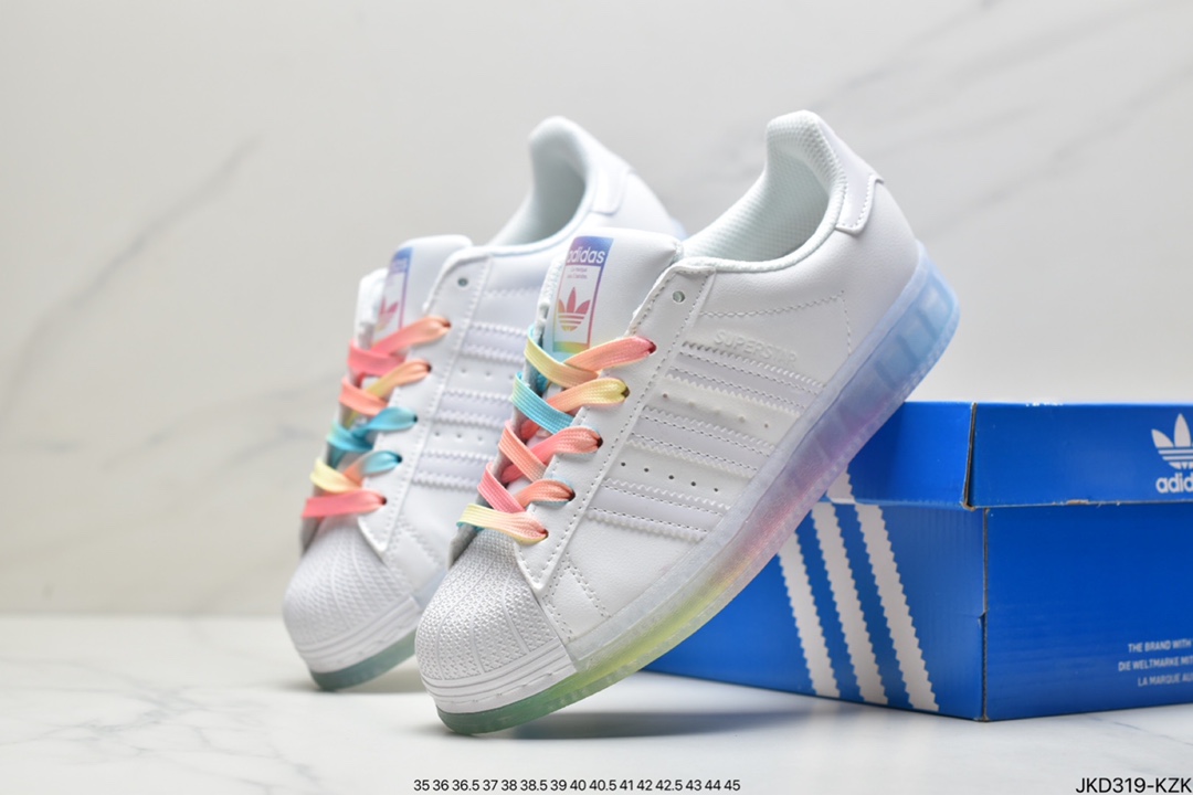 Adidas sneakers men's and women's clover FORUM LOW rainbow casual board shoes GW9682