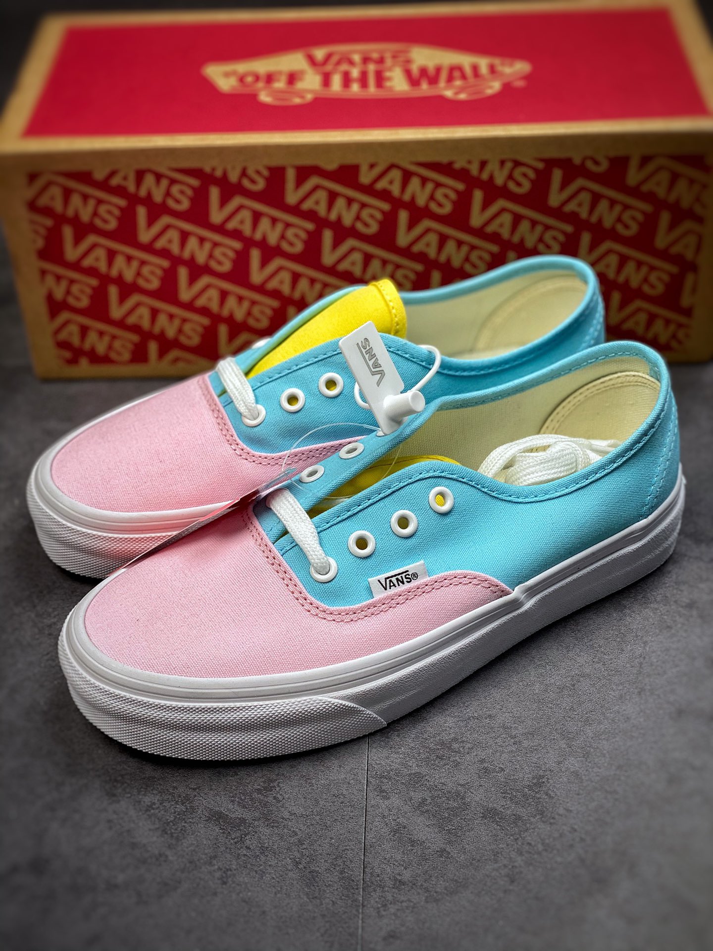 Vans Authentic Vans new milk blue taro purple color matching low-top canvas shoes VN0A4BV91RS