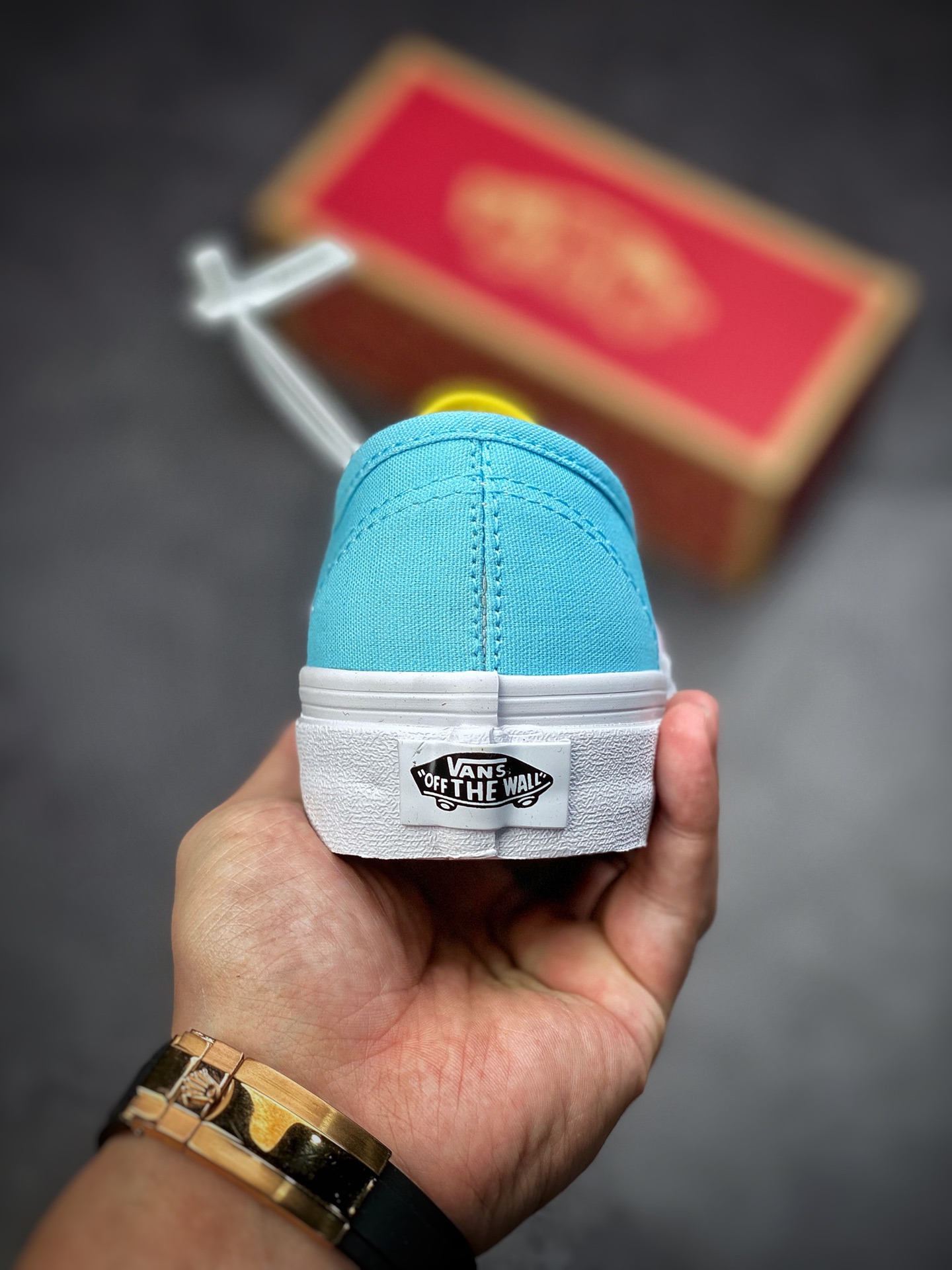 Vans Authentic Vans new milk blue taro purple color matching low-top canvas shoes VN0A4BV91RS