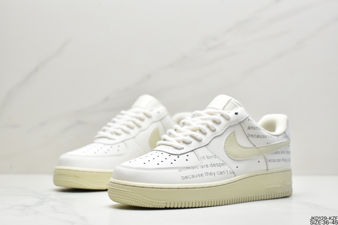 Nike NK Air Force 1 Low original last original cardboard to create a pure air force version DD8959