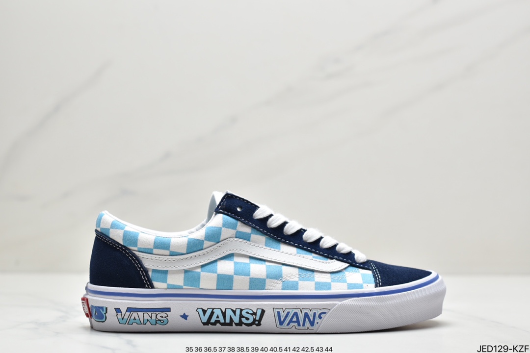 Vans Vans Official Style 36 Low-Top Sneakers Sneakers Process: Vulcanization 1:1 (weight 1:1, original steel stamp, material label, shoe type label, certificate) ID: JED129-KZF