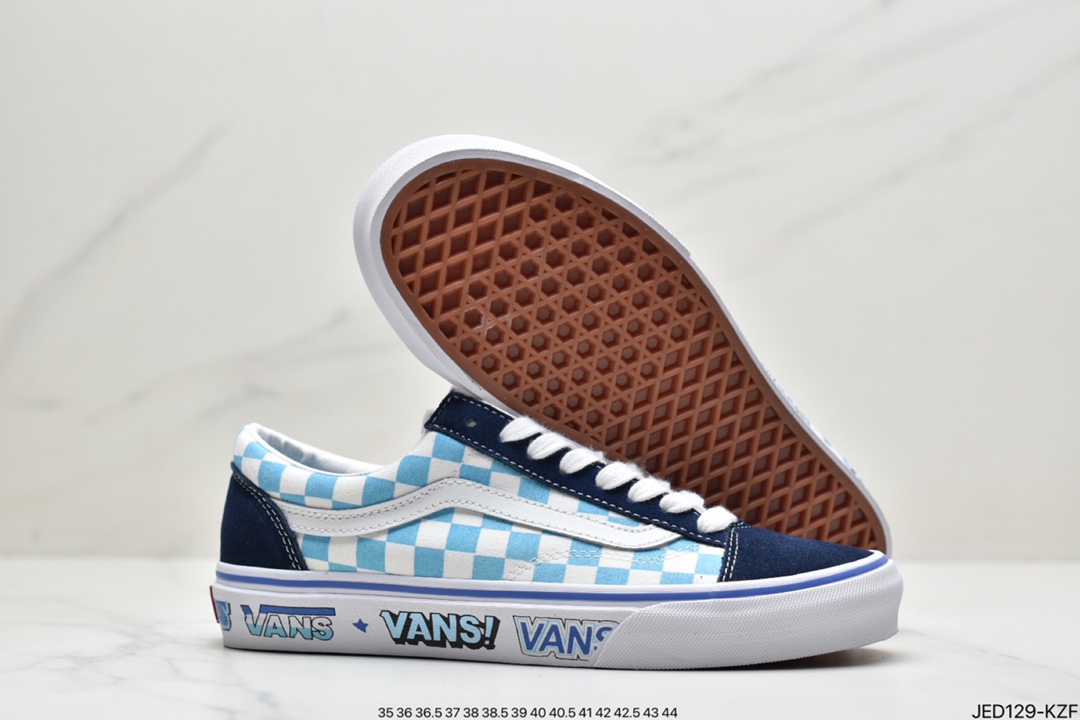 Vans Vans Official Style 36 Low-Top Sneakers Sneakers Process: Vulcanization 1:1 (weight 1:1, original steel stamp, material label, shoe type label, certificate) ID: JED129-KZF