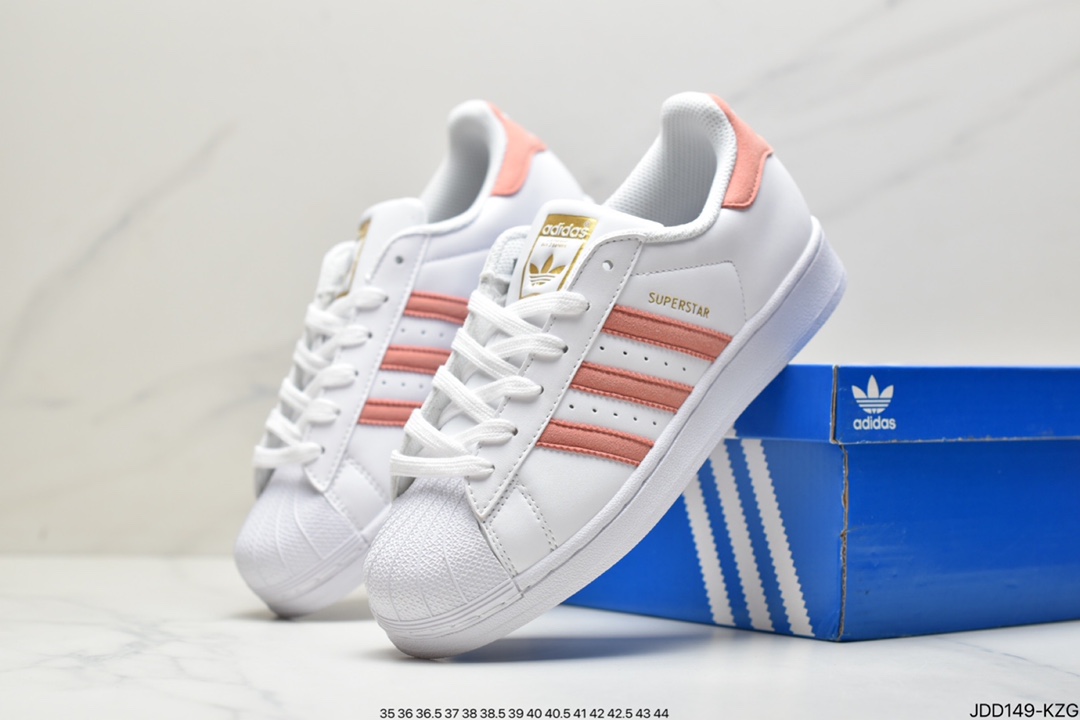 Adidas Adidas Superstar Shell Toe Soft Blue Sole Casual Sneakers