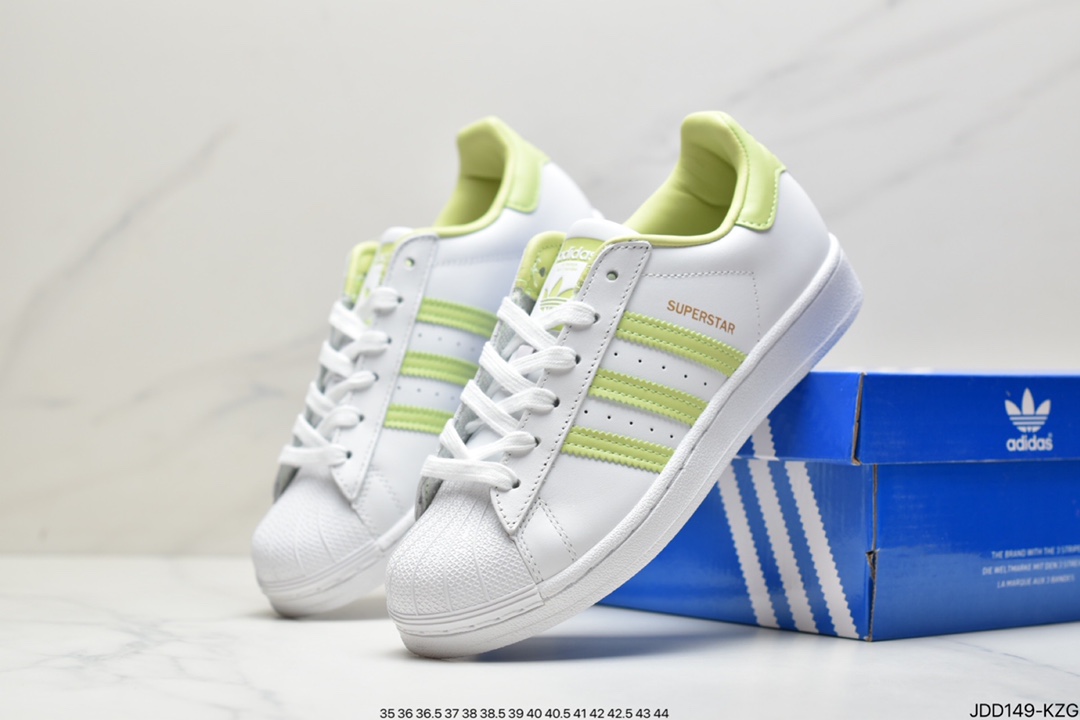 Adidas Adidas Superstar Shell Toe Soft Blue Sole Casual Sneakers