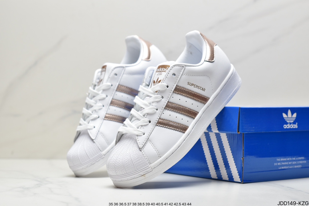 Adidas Adidas Superstar Shell Toe Soft Blue Sole Casual Sneakers