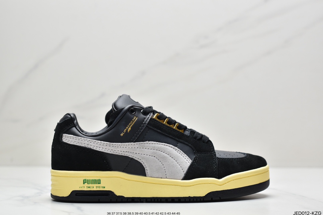 Puma Slipstream Lo Beauty casual all-match sneakers black and yellow 385784
