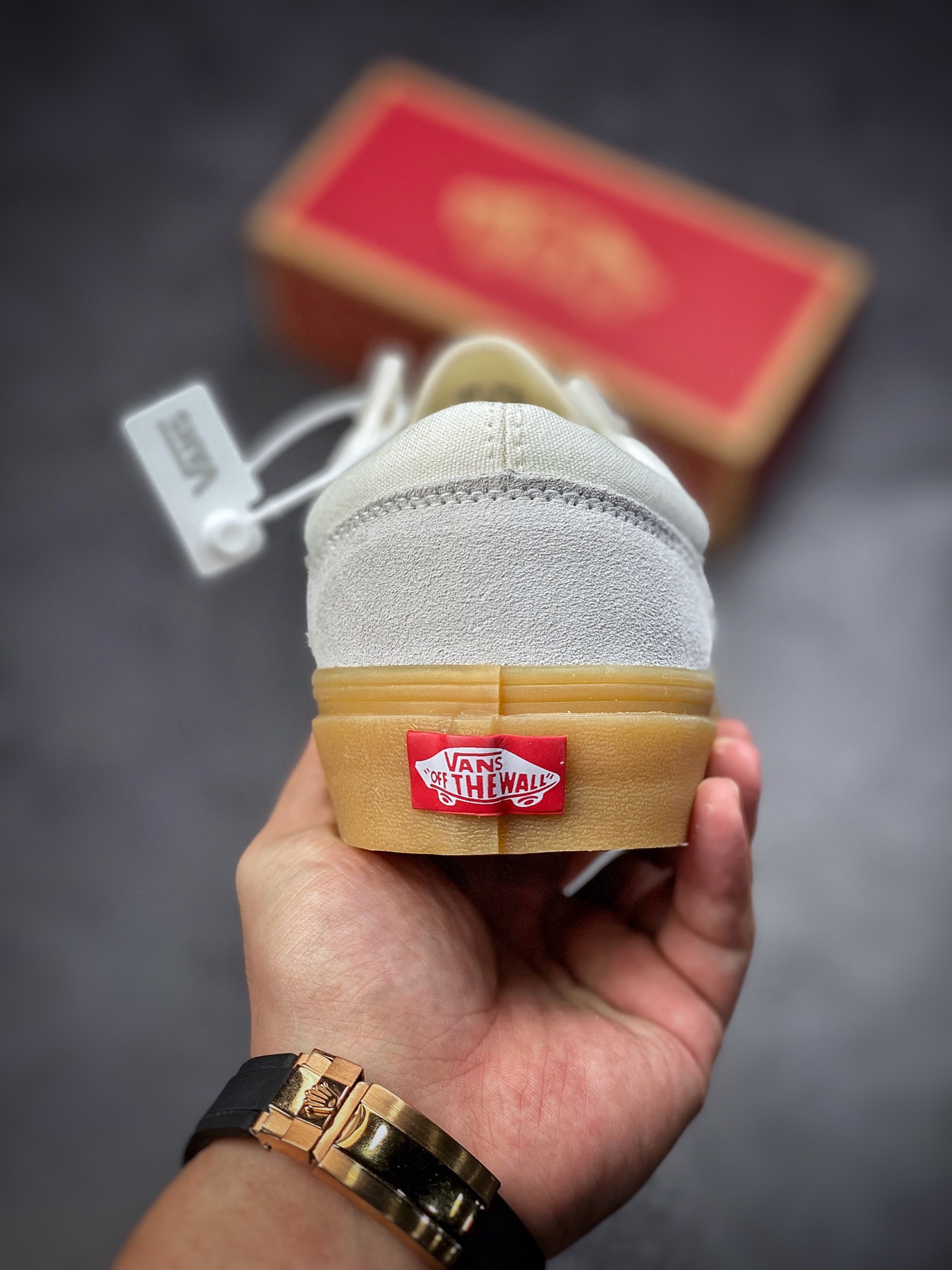 Vans Style 36 Vans 2022 Beige Raw Rubber Sole Retro Low-Top Casual Sports Board Shoes VN0A54F6A9E1