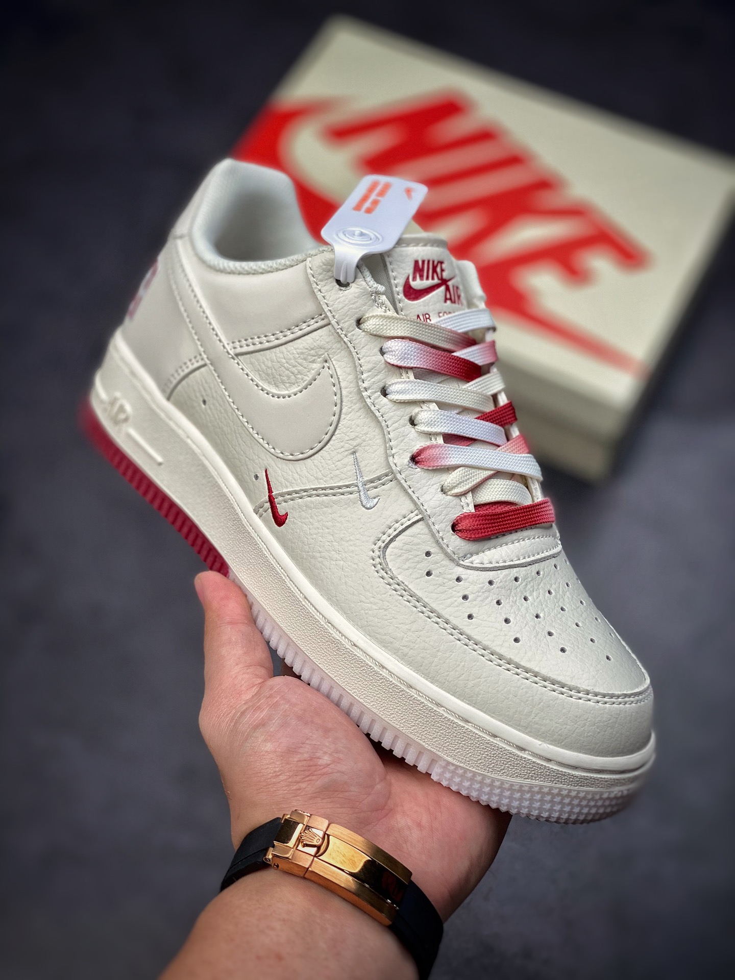 260 Nike Air Force 1 Low 07 串标白红渐变 NB8969-123