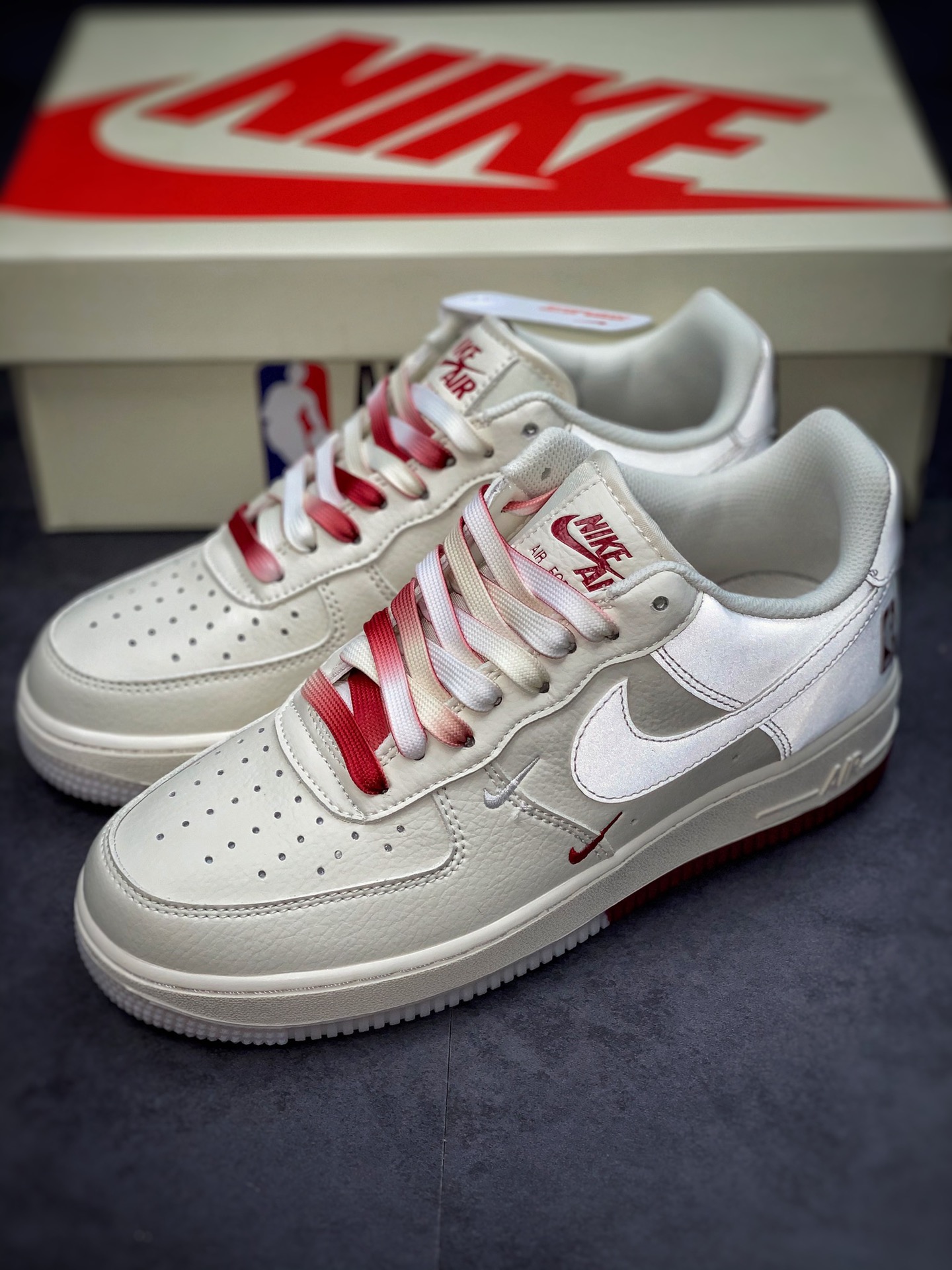 260 Nike Air Force 1 Low 07 串标白红渐变 NB8969-123