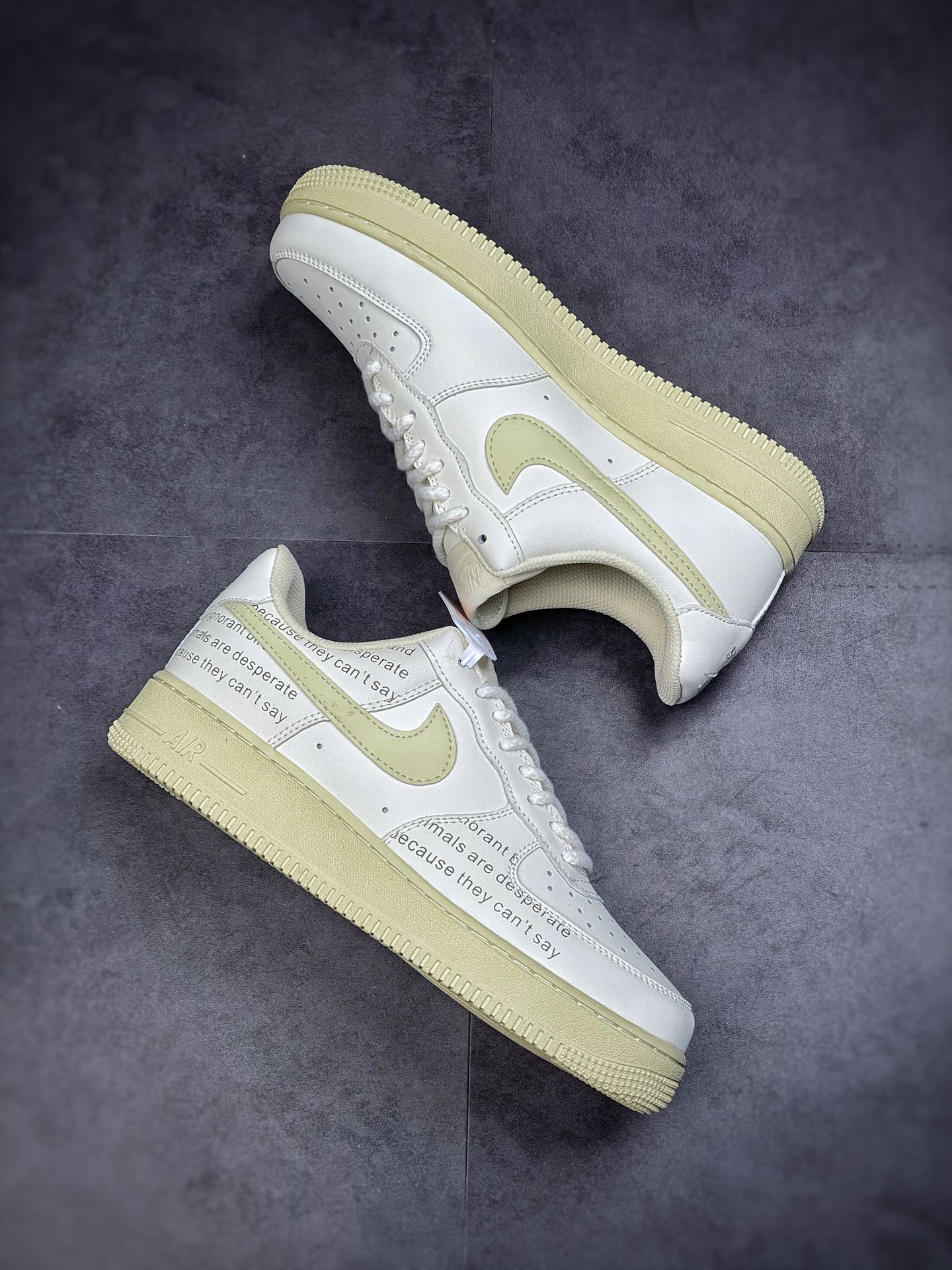 180 Nike Air Force 1 Low 07 米白字母DD8959-100