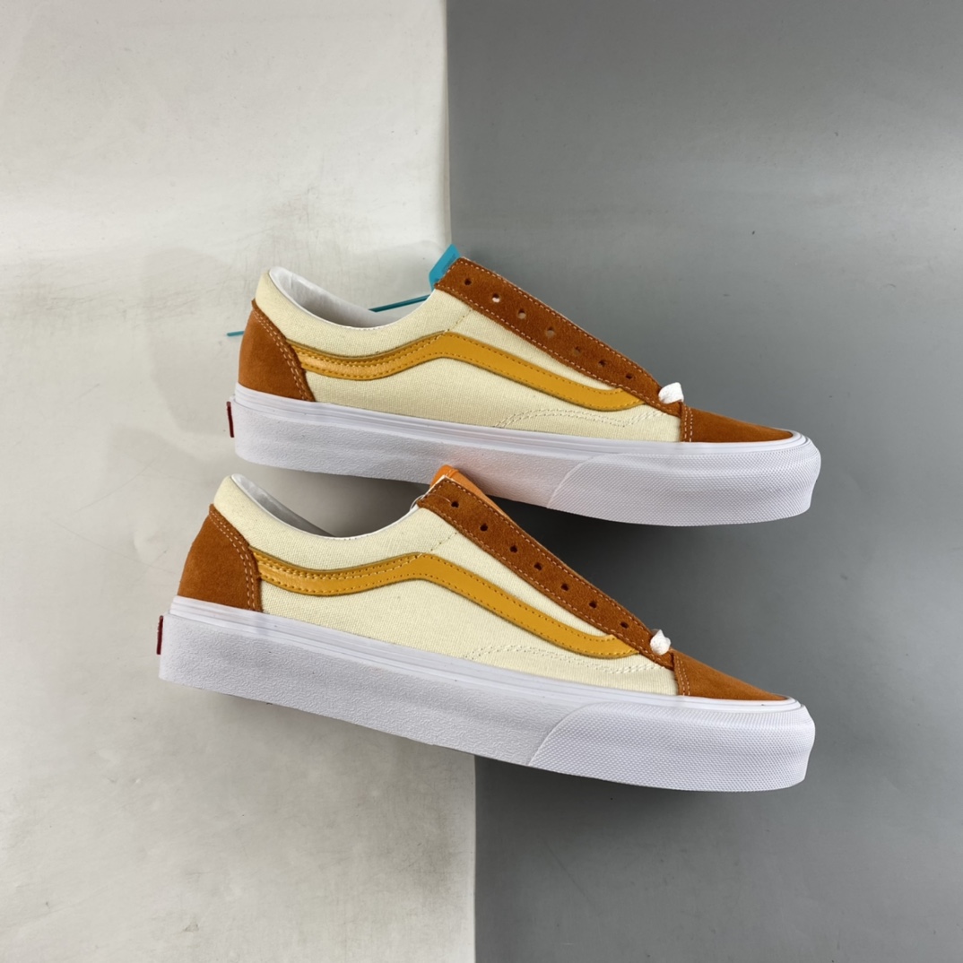 Vans Style 36 High Quality Orange Soda Series Vintage Vulcanized Plate Shoes VN0A3DZ3VXY