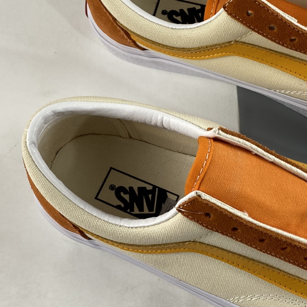 Vans Style 36 High Quality Orange Soda Series Vintage Vulcanized Plate Shoes VN0A3DZ3VXY