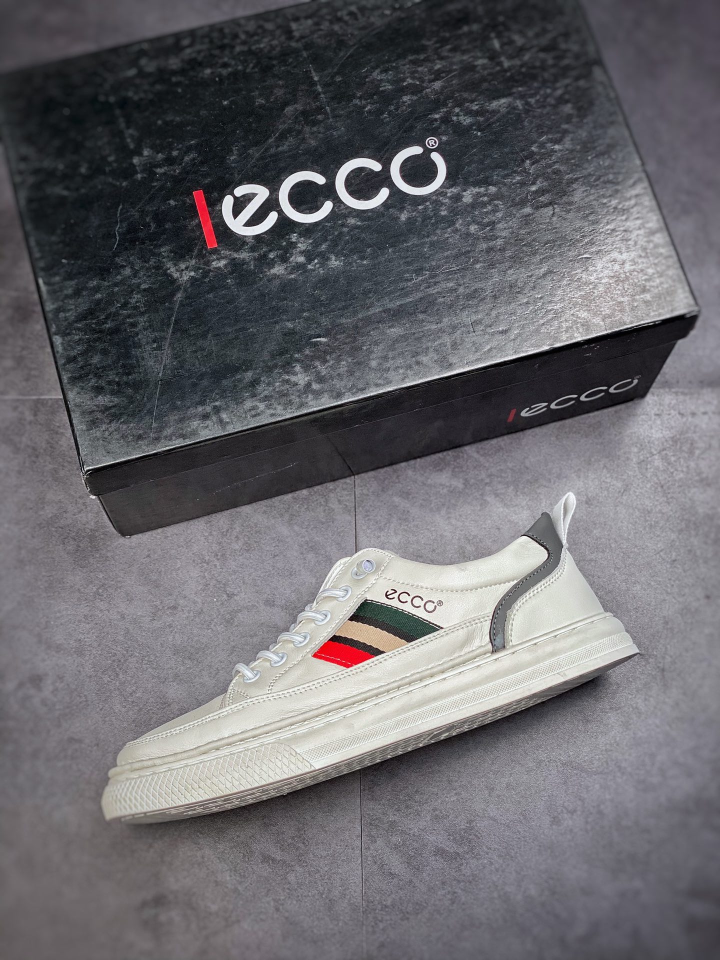 ECCO love step Huang Jingyu the same casual small leather shoes with clear texture of the first layer of calfskin